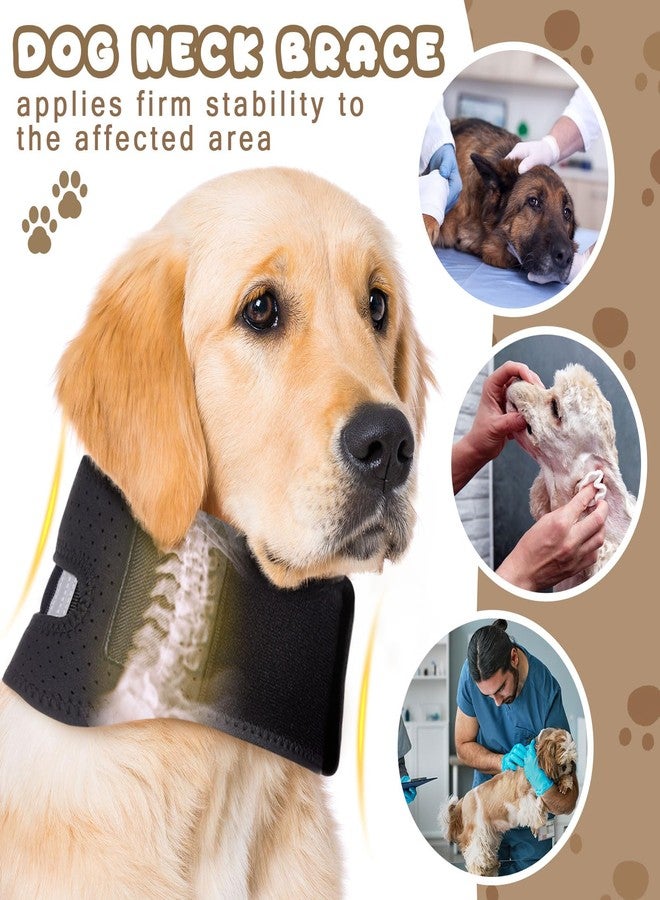 SilTriangle Adjustable Dog Neck Brace Offers Support for Pets Neck Pain Injury Relief Soft Support Cervical Vertebral Sprains and Instability Brace Collar for Dogs(XL) - Image 2